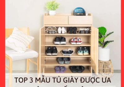 TOP 3 MẪU TỦ GIÀY ĐƯỢC ƯA CHUỘNG NHẤT HIỆN NAY