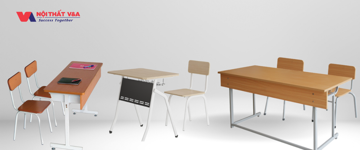 Bộ bàn ghế học sinh Cấp 1,Cấp 2 hiện đại, thiết kế thông minh