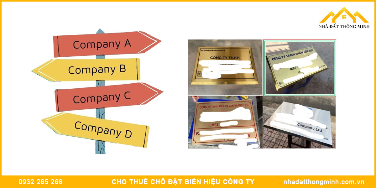 Bảng giá thuê chỗ đặt biển hiệu công ty