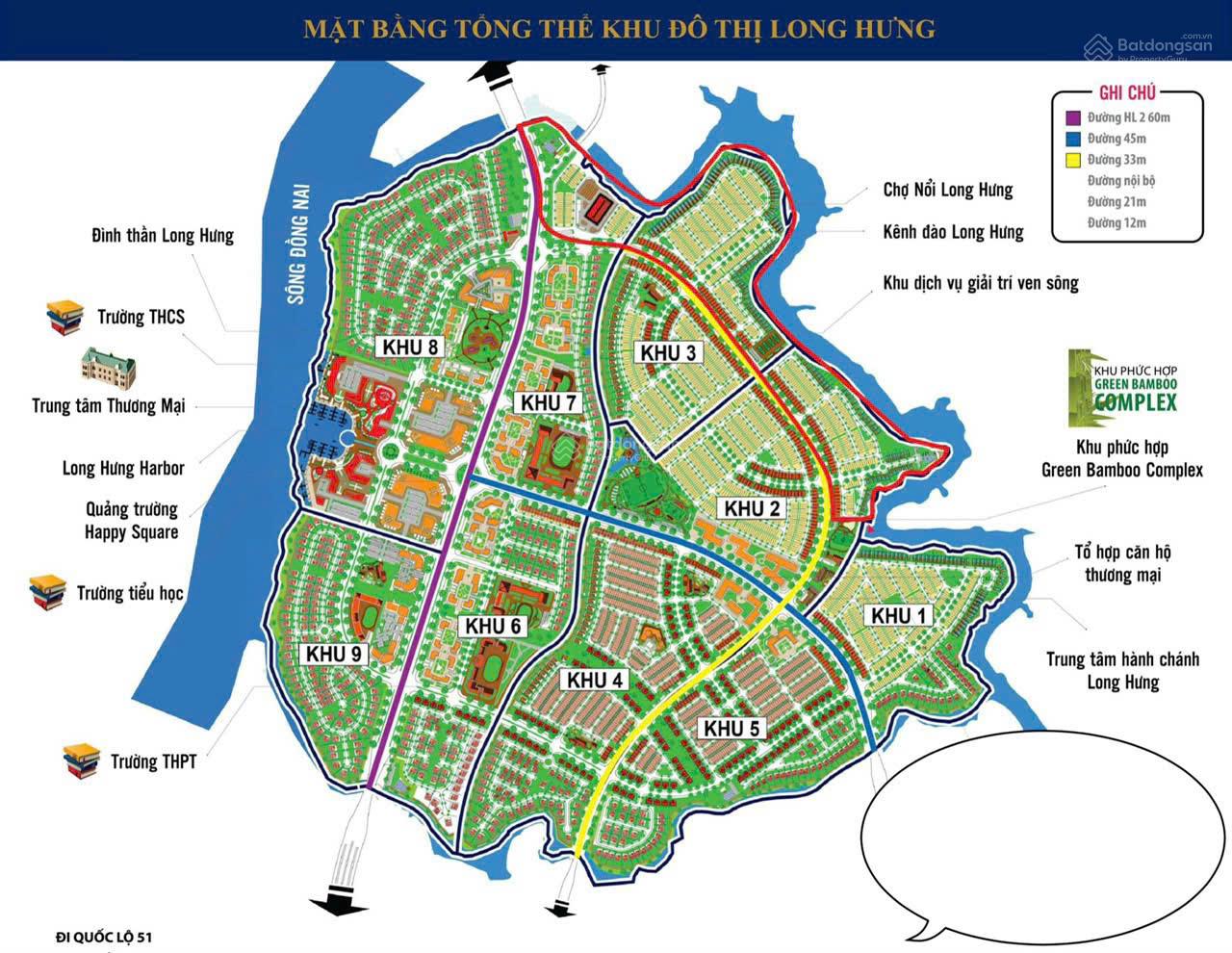 Lô đất vị trí đẹp giá tốt Khu 4 ở KDT Long Hưng, Đồng Nai